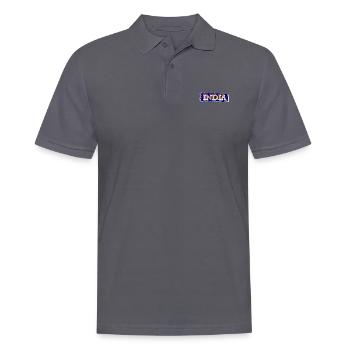 Indien Inder Hindu Stolz Flagge Land I Geschenk - Männer Poloshirt - Anthrazit - Vorne - Nico (186cm)