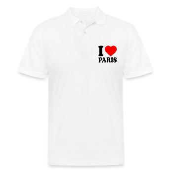 I love paris - Polo Homme - blanc - Devant - Kai (181cm)