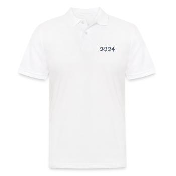 BONNE ANNEE. SAINT SYLVESTRE. NOUVELLE ANNÉE. MEIL - Polo Homme - blanc - Devant - Kai (181cm)