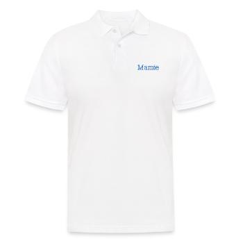 MAMIE. FÊTE DES MÈRES. BONNE FÊTE MAMIE. JE T'AIME - Polo Homme - blanc - Devant - Kai (181cm)