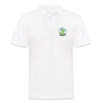 dinosaure brontosaure anniversaire bébé - Polo Homme - blanc - Devant - Kai (181cm)