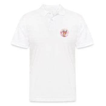 Cerf Anniversaire Bébé - Polo Homme - blanc - Devant - Kai (181cm)