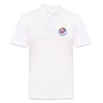 Buldog Français Chien Père Noël Arc-en-ciel - Polo Homme - blanc - Devant - Kai (181cm)