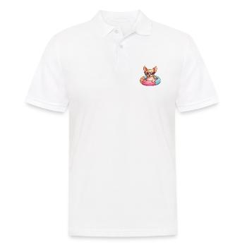 Chihuahua Hund Comic Cool - Männer Poloshirt - Weiß - Vorne - Kai (181cm)