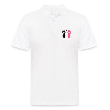 Freundschaft Mädchen Beste Freundin - Männer Poloshirt - Weiß - Vorne - Kai (181cm)
