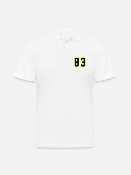 83 Number Leotard - Men's Polo Shirt - white