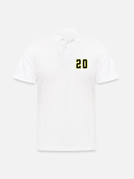 20 Number Leotard - Men's Polo Shirt - white