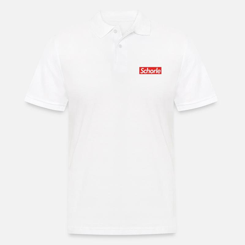 Schorle - Geschenk - Männer Poloshirt - Weiß