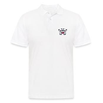 Panda Couple Saint-Valentin - Polo Homme - blanc - Devant - Kai (181cm)