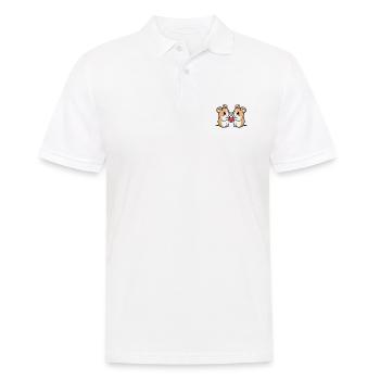 Hamster Couple Saint-Valentin - Polo Homme - blanc - Devant - Kai (181cm)