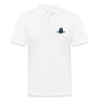 Barcelone 2025 Vacances Palmiers Colorés - Polo Homme - blanc - Devant - Kai (181cm)
