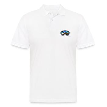 Skibrille Berge Ski Bunt - Männer Poloshirt - Weiß - Vorne - Kai (181cm)