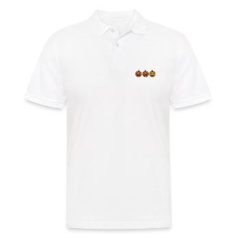 Pumpkin Halloween Cute - Men's Polo Shirt - white - Front - Kai (181cm)