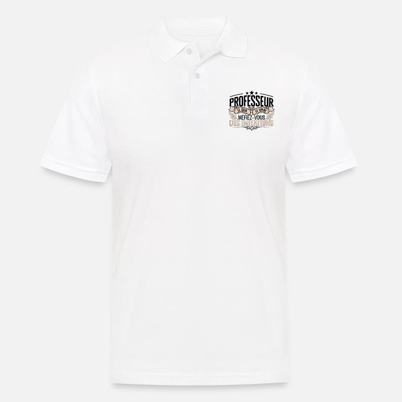 Professeur cadeau Professeur le vrai Professeur - Polo Homme - blanc
