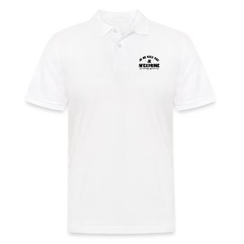 Je ne râle pas je m'exprime humour râleur râleuse - Polo Homme - blanc - Devant - Kai (181cm)
