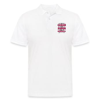 Je Suis Le Coach D'une Super Équipe De Handball - Polo Homme - blanc - Devant - Kai (181cm)
