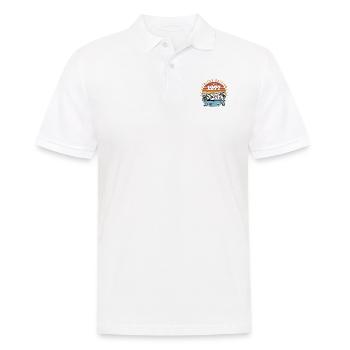 1977 Cadeau Anniversaire Vintage Rétro Né en 1977 - Polo Homme - blanc - Devant - Kai (181cm)