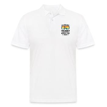 Je ne peux pas skier, je le fais à cause de l’après-ski - Polo Homme - blanc - Devant - Kai (181cm)