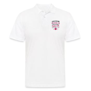 Rugby Femme Fille Cadeau Joueur De Rugby - Polo Homme - blanc - Devant - Kai (181cm)