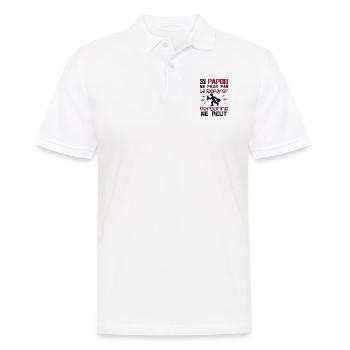 Wenn Papua es nicht reparieren kann, kann es niemand - Männer Poloshirt - Weiß - Vorne - Kai (181cm)