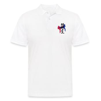 Taekwondo icône - Polo Homme - blanc - Devant - Kai (181cm)