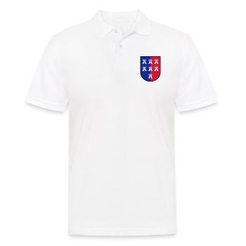Wappen VG Siebenbürger Sachsen - Männer Poloshirt - Weiß - Vorne - Kai (181cm)