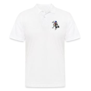 80s Retro Funky Design - Men's Polo Shirt - white - Front - Kai (181cm)