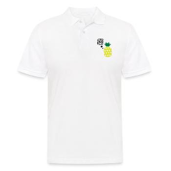 Dies, das, Ananas! Tasse - Männer Poloshirt - Weiß - Vorne - Kai (181cm)