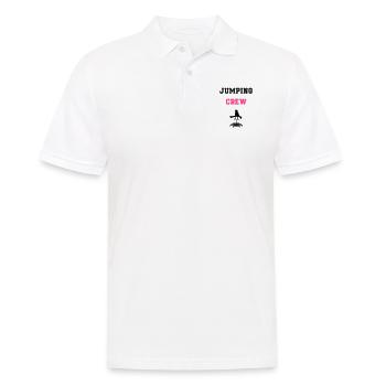 jumping trampolin girl jumpen jump Geschenk - Männer Poloshirt - Weiß - Vorne - Kai (181cm)