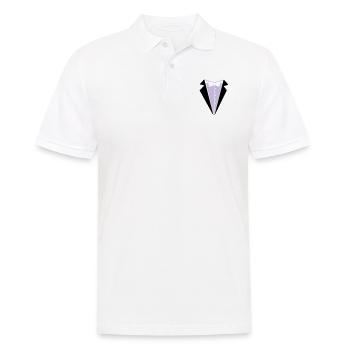 Jeune marié - Polo Homme - blanc - Devant - Kai (181cm)