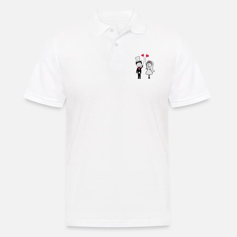 ehepaar_002 - Männer Poloshirt - Weiß