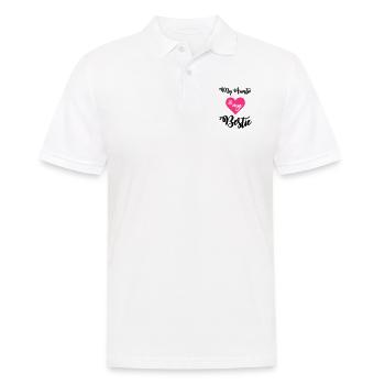 My auntie is my bestie - Männer Poloshirt - Weiß - Vorne - Kai (181cm)