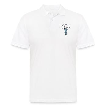 vomissant drôle nuage de pluie - Polo Homme - blanc - Devant - Kai (181cm)