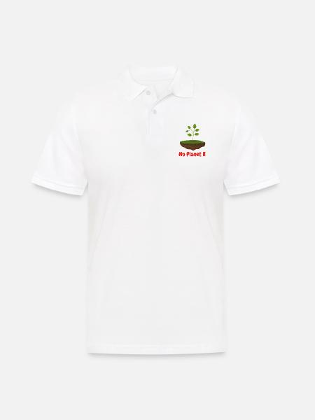 No Planet B - Polo Homme - blanc