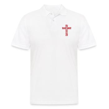 Jésus-Christ Faith Don - Polo Homme - blanc - Devant - Kai (181cm)