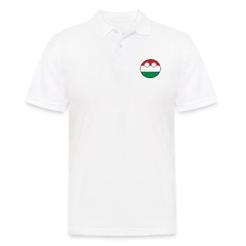 Countryball Country Homeland Hungary - Men's Polo Shirt - white - Front - Kai (181cm)