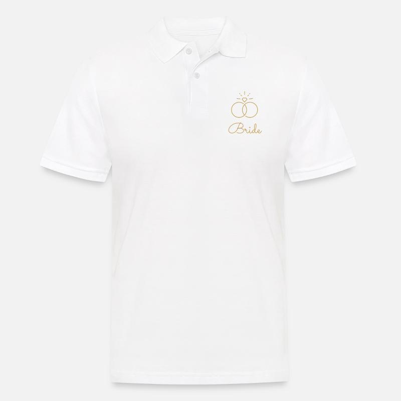 Bride - Männer Poloshirt - Weiß