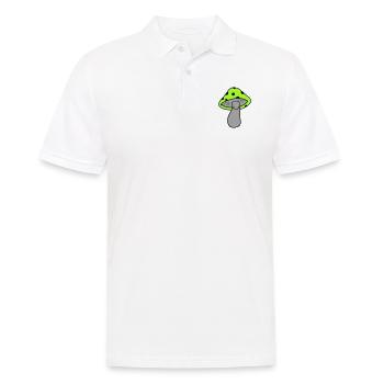 Pilz - Männer Poloshirt - Weiß - Vorne - Kai (181cm)