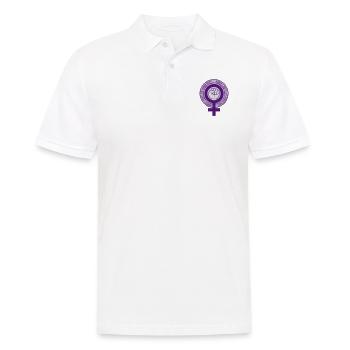 citation féministe sur les droits des femmes - Polo Homme - blanc - Devant - Kai (181cm)