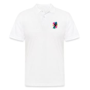 Retro Graphic Gymnast Gymnastics Acrobat Acrobatic - Männer Poloshirt - Weiß - Vorne - Kai (181cm)