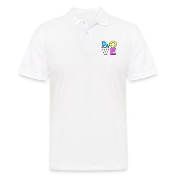 Love Graphic Ice Skating Figure Skater Ice Skater - Männer Poloshirt - Weiß - Vorne - Kai (181cm)