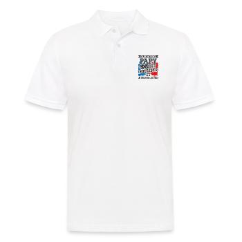 Papy Et Bouliste Humour Homme Boccia - Polo Homme - blanc - Devant - Kai (181cm)