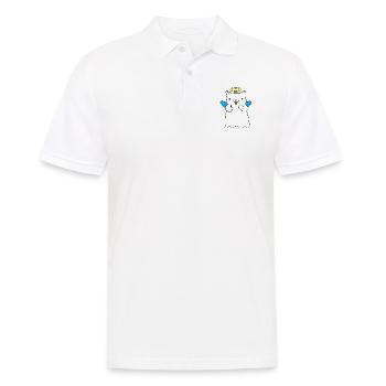 Ange espiègle - Polo Homme - blanc - Devant - Kai (181cm)