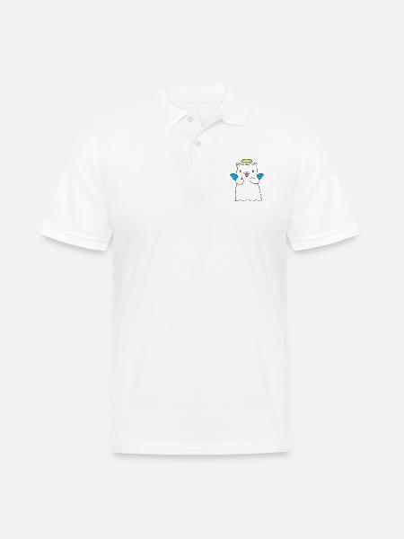 Mischievous angel - Men's Polo Shirt - white