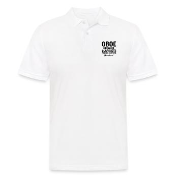 Joueur de hautbois Hautbois Basoonist Marching Band Instrumen - Polo Homme - blanc - Devant - Kai (181cm)