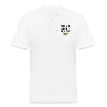 Drum Corps Marching Band Drum Corp Music Percussio - Männer Poloshirt - Weiß - Vorne - Kai (181cm)