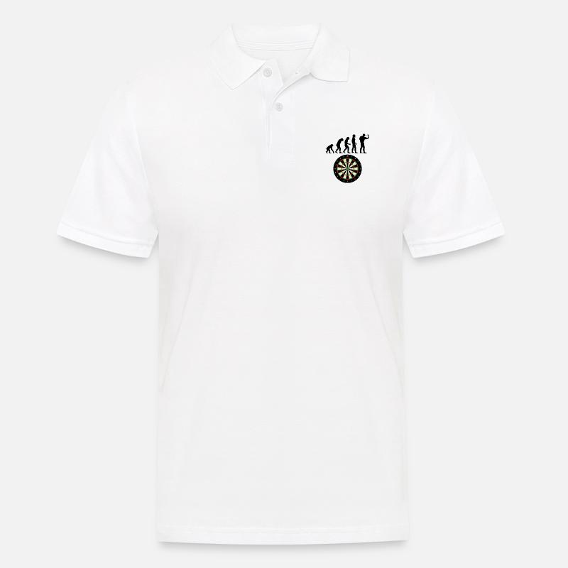 Die Dart Evolution - Männer Poloshirt - Weiß
