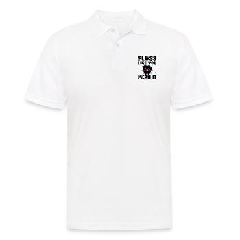 Zahnseide, wie Sie es meinen, Zahnarzt Zahnheilkunde de - Männer Poloshirt - Weiß - Vorne - Kai (181cm)