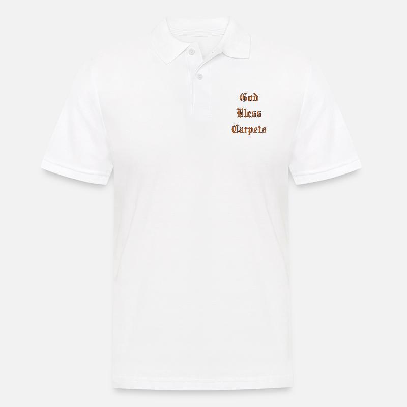 GodBlessCarpets - Männer Poloshirt - Weiß