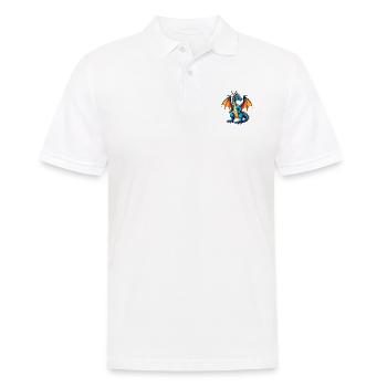 Blauer Dragon - Männer Poloshirt - Weiß - Vorne - Kai (181cm)